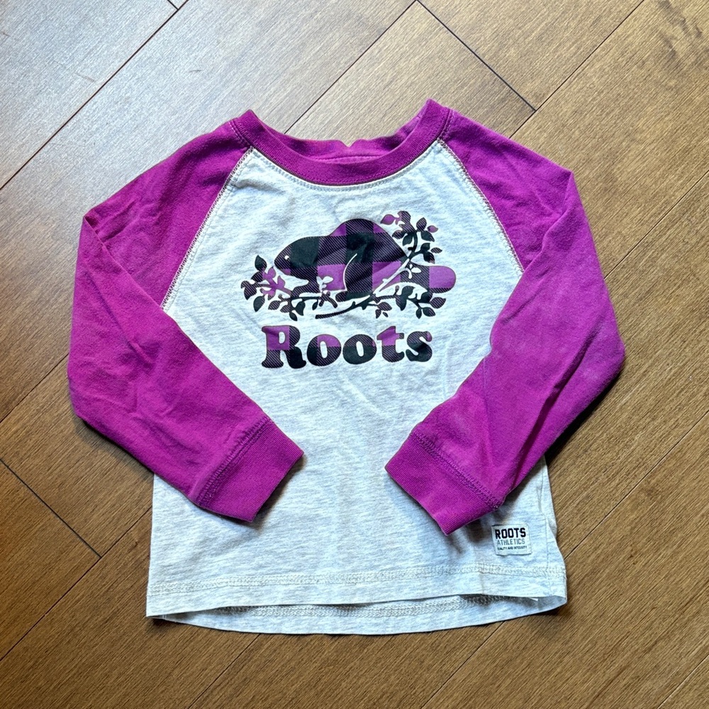 Roots kids cotton long sleeve t shirt